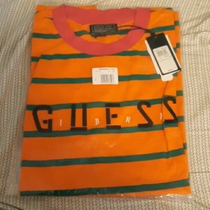 Guess stripe j balvin oversized shirt Los Angeles